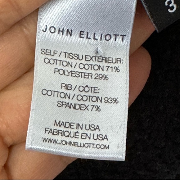 John Elliott Black Sweatshirt Crewneck Black comfort errands modest  Large - Picture 9 of 12